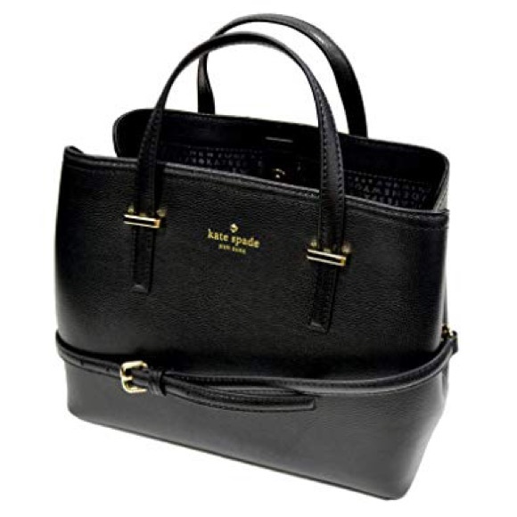 NWT Kate Spade Shiny Black Satchel/Crossbody Bag - Picture 6 of 6